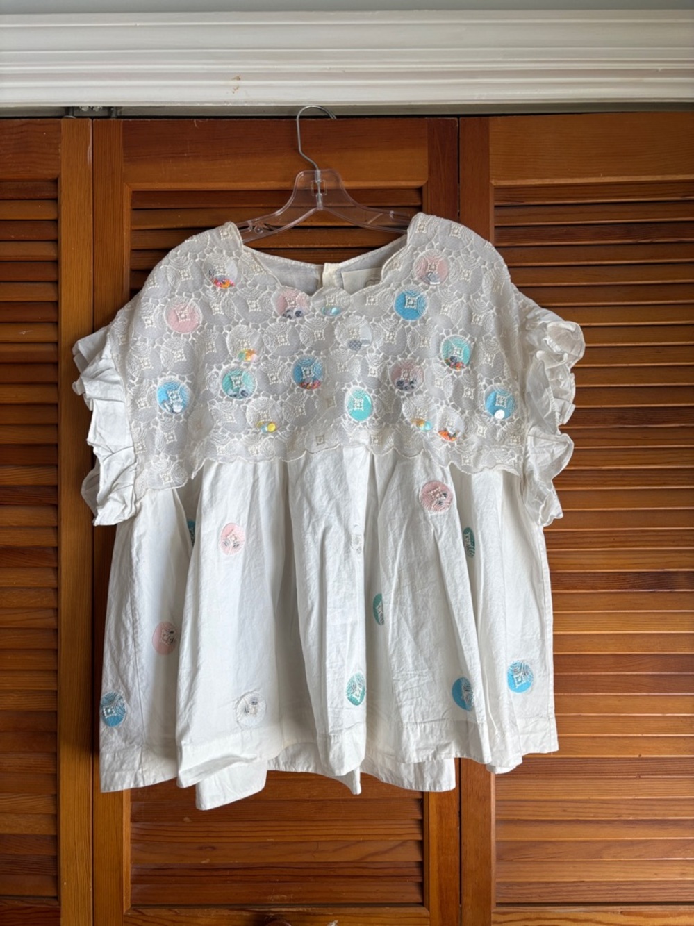 Amid Aggarwal Carousel Lace Swing Top Size 14 By Anthropologie - Picture 2 of 16